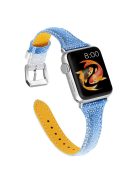 Bling Design Smart Watch Strap Replacement for Apple Watch Series 10 46mm / Ultra 2 Ultra 49mm / 9 8 7 45mm / SE (2023) SE (2022) SE 6 5 4 44mm / 3 2 1 42mm - Blue