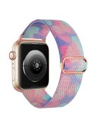 Braided Band for Apple Watch Series 10 46mm / Ultra 2 Ultra 49mm /  Series 9 8 7 45mm / 6 5 4 SE (2023) SE (2022) SE 44mm / 3 2 1 42mm Nylon Pattern Wristband - Aqueous Fluid