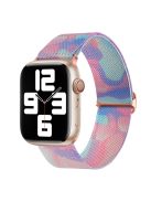 Braided Band for Apple Watch Series 10 46mm / Ultra 2 Ultra 49mm /  Series 9 8 7 45mm / 6 5 4 SE (2023) SE (2022) SE 44mm / 3 2 1 42mm Nylon Pattern Wristband - Aqueous Fluid