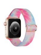 Braided Band for Apple Watch Series 10 46mm / Ultra 2 Ultra 49mm /  Series 9 8 7 45mm / 6 5 4 SE (2023) SE (2022) SE 44mm / 3 2 1 42mm Nylon Pattern Wristband - Flowers / Butterflies