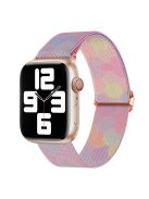 Braided Band for Apple Watch Series 10 46mm / Ultra 2 Ultra 49mm /  Series 9 8 7 45mm / 6 5 4 SE (2023) SE (2022) SE 44mm / 3 2 1 42mm Nylon Pattern Wristband - Phantom Bubble