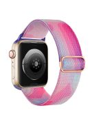 Braided Band for Apple Watch Series 10 46mm / Ultra 2 Ultra 49mm /  Series 9 8 7 45mm / 6 5 4 SE (2023) SE (2022) SE 44mm / 3 2 1 42mm Nylon Pattern Wristband - Purple Blue