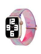 Braided Band for Apple Watch Series 10 46mm / Ultra 2 Ultra 49mm /  Series 9 8 7 45mm / 6 5 4 SE (2023) SE (2022) SE 44mm / 3 2 1 42mm Nylon Pattern Wristband - Purple Blue