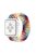 Braided Elastic Nylon Solo Loop Band Strap Wristband for Apple Watch Series 10 42mm / 9 8 7 41mm / 6 5 4 SE SE (2022) SE (2023) 40mm / 3 2 1 38mm (Size: L) - Multi-Color