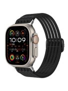 Breathable Nylon Strap for Apple Watch 10 46mm / Ultra 2 / Ultra 49mm / 9 8 7 45mm / SE (2023) SE (2022) SE 6 5 4 44mm / 3 2 1 42mm Wrist Band - Black