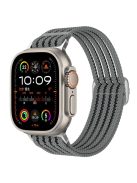 Breathable Nylon Strap for Apple Watch 10 46mm / Ultra 2 / Ultra 49mm / 9 8 7 45mm / SE (2023) SE (2022) SE 6 5 4 44mm / 3 2 1 42mm Wrist Band - Grey