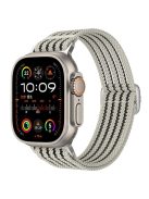 Breathable Nylon Strap for Apple Watch 10 46mm / Ultra 2 / Ultra 49mm / 9 8 7 45mm / SE (2023) SE (2022) SE 6 5 4 44mm / 3 2 1 42mm Wrist Band - Starlight