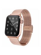 Buckle Design Stainless Steel Smart Watch Strap Replacement for Apple Watch Series 10 42mm / 9 8 7 41mm / 6 5 4 SE SE (2022) SE (2023) 40mm / 3 2 1 38mm  - Rose Gold