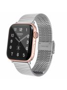 Buckle Design Stainless Steel Smart Watch Strap Replacement for Apple Watch Series 10 42mm / 9 8 7 41mm / 6 5 4 SE SE (2022) SE (2023) 40mm / 3 2 1 38mm  - Silver