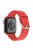 Business Horizontal Stripes Adjustable Silicone Watch Band Strap for Apple Watch Series 10 46mm / Ultra 2 Ultra 49mm / 9 8 7 45mm / SE (2023) SE (2022) SE 6 5 4 44mm / 3 2 1 42mm - Red