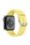 Business Horizontal Stripes Adjustable Silicone Watch Band Strap for Apple Watch Series 10 46mm / Ultra 2 Ultra 49mm / 9 8 7 45mm / SE (2023) SE (2022) SE 6 5 4 44mm / 3 2 1 42mm - Yellow