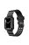 Carbon Fiber Texture 20mm Soft TPU Watch Band Skin-Friendly Band Strap for Apple Watch Series 7 45mm - Black