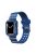 Carbon Fiber Texture 20mm Soft TPU Watch Band Skin-Friendly Band Strap for Apple Watch Series 7 45mm - Blue