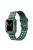 Carbon Fiber Texture 20mm Soft TPU Watch Band Skin-Friendly Band Strap for Apple Watch Series 7 45mm - Green