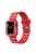 Carbon Fiber Texture 20mm Soft TPU Watch Band Skin-Friendly Band Strap for Apple Watch Series 7 45mm - Red