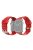 Carbon Fiber Texture TPU Watch Strap Replacement for Apple Watch Series 7 45mm - Red