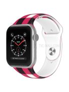 Christmas Pattern Printing Smart Watch Band  Silicone Wrist Strap for Apple Watch Series 10 42mm / 9 8 7 41mm / 6 5 4 SE SE (2022) SE (2023) 40mm / 3 2 1 38mm, Size L - Plaid