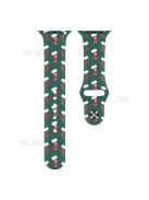 Christmas Pattern Printing Smart Watch Band Silicone Wrist Strap for Apple Watch Series 10 42mm / 9 8 7 41mm / 6 5 4 SE SE (2022) SE (2023) 40mm / 3 2 1 38mm, Size L - Christmas Sock