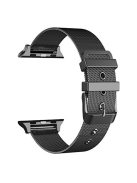 Classic Buckle Milanese Stainless Steel Watch Band for Apple Watch Series 10 42mm / 9 8 7 41mm / SE (2023) SE (2022) SE 6 5 4 40mm / 3 2 1 38mm - Black