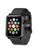 Classic Buckle Milanese Stainless Steel Watch Band for Apple Watch Series 10 42mm / 9 8 7 41mm / SE (2023) SE (2022) SE 6 5 4 40mm / 3 2 1 38mm - Black