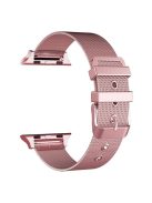 Classic Buckle Milanese Stainless Steel Watch Band Replacement for Apple Watch Series 10 42mm / 9 8 7 41mm / SE (2023) SE (2022) SE 6 5 4 40mm / 3 2 1 38mm - Pink