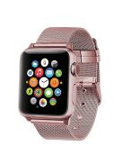 Classic Buckle Milanese Stainless Steel Watch Band Replacement for Apple Watch Series 10 42mm / 9 8 7 41mm / SE (2023) SE (2022) SE 6 5 4 40mm / 3 2 1 38mm - Pink