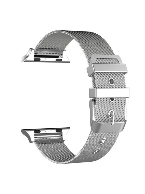 Classic Buckle Milanese Stainless Steel Watch Strap for Apple Watch Series 10 42mm / 9 8 7 41mm / SE (2023) SE (2022) SE 6 5 4 40mm / 3 2 1 38mm - Silver