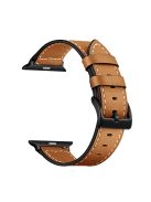 Classic Genuine Leather Watch Band Replacement for Apple Watch Series 10 46mm / Ultra 2 Ultra 49mm / 9 8 7 45mm / SE (2023) SE (2022) SE 6 5 4 44mm / 3 2 1 42mm - Camel