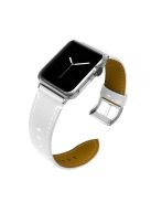 Classical Buckle Genuine Leather Watch Strap for Apple Watch Series 10 42mm / 9 8 7 41mm / 6 5 4 SE SE (2022) SE (2023) 40mm / 3 2 1 38mm - White