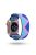 Color Matching Nylon Watch Band for Apple Watch Series 8 45mm / Ultra 49mm / Ultra 2 49mm / Series 9 45mm / SE (2023) 44mm / 7 45mm / Series 6 / SE / SE (2022) 44m / 5 / 4 44mm / Series 3 2 1 Watch 42mm - Blue Triangle