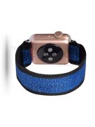 Color Matching Printing Nylon Watch Band for Apple Watch Series 10 42mm / 9 8 7 41mm / 6 5 4 SE SE (2022) SE (2023) 40mm / 3 2 1 38mm - Black / Blue