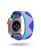 Color Matching Printing Nylon Watch Band for Apple Watch Series 10 42mm / 9 8 7 41mm / 6 5 4 SE SE (2022) SE (2023) 40mm / 3 2 1 38mm - Blue Triangle