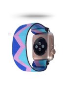 Color Matching Printing Nylon Watch Band for Apple Watch Series 10 42mm / 9 8 7 41mm / 6 5 4 SE SE (2022) SE (2023) 40mm / 3 2 1 38mm - Blue Triangle