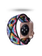 Color Matching Printing Nylon Watch Band for Apple Watch Series 10 42mm / 9 8 7 41mm / 6 5 4 SE SE (2022) SE (2023) 40mm / 3 2 1 38mm - Colorful Rhombus