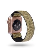 Color Matching Printing Nylon Watch Band for Apple Watch Series 10 42mm / 9 8 7 41mm / 6 5 4 SE SE (2022) SE (2023) 40mm / 3 2 1 38mm - Gold