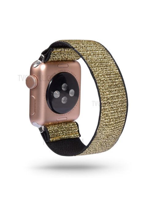 Color Matching Printing Nylon Watch Band for Apple Watch Series 10 42mm / 9 8 7 41mm / 6 5 4 SE SE (2022) SE (2023) 40mm / 3 2 1 38mm - Gold