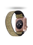 Color Matching Printing Nylon Watch Band for Apple Watch Series 10 42mm / 9 8 7 41mm / 6 5 4 SE SE (2022) SE (2023) 40mm / 3 2 1 38mm - Gold