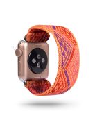 Color Matching Printing Nylon Watch Band for Apple Watch Series 10 42mm / 9 8 7 41mm / 6 5 4 SE SE (2022) SE (2023) 40mm / 3 2 1 38mm - Orange