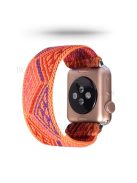 Color Matching Printing Nylon Watch Band for Apple Watch Series 10 42mm / 9 8 7 41mm / 6 5 4 SE SE (2022) SE (2023) 40mm / 3 2 1 38mm - Orange