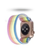 Color Matching Printing Nylon Watch Band for Apple Watch Series 10 42mm / 9 8 7 41mm / 6 5 4 SE SE (2022) SE (2023) 40mm / 3 2 1 38mm - Rainbow