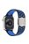 Colorful Silicone Watch Strap for Apple Watch Series 10 42mm / 9 8 7 41mm / 6 5 4 SE SE (2022) SE (2023) 40mm / 3 2 1 38mm - Black / Blue