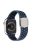 Colorful Silicone Watch Strap for Apple Watch Series 10 42mm / 9 8 7 41mm / 6 5 4 SE SE (2022) SE (2023) 40mm / 3 2 1 38mm - Blue / Black