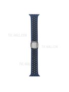 Colorful Silicone Watch Strap for Apple Watch Series 10 42mm / 9 8 7 41mm / 6 5 4 SE SE (2022) SE (2023) 40mm / 3 2 1 38mm - Blue / Black