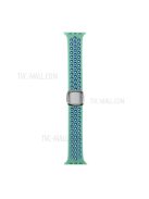 Colorful Silicone Watch Strap for Apple Watch Series 10 42mm / 9 8 7 41mm / 6 5 4 SE SE (2022) SE (2023) 40mm / 3 2 1 38mm - Green / Blue