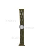 Colorful Silicone Watch Strap for Apple Watch Series 10 42mm / 9 8 7 41mm / 6 5 4 SE SE (2022) SE (2023) 40mm / 3 2 1 38mm - Olivine / Black