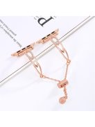 Copper Bracelet for Apple Watch 10 46mm / Ultra 2 / Ultra 49mm / 9 8 7 45mm / SE (2023) SE (2022) SE 6 5 4 44mm / 3 2 1 42mm Replacement Watch Band - Rose Gold