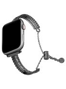 Copper Bracelet for Apple Watch 10 46mm / Ultra 2 / Ultra 49mm / 9 8 7 45mm / SE (2023) SE (2022) SE 6 5 4 44mm / 3 2 1 42mm Zircon Decor Strap - Black