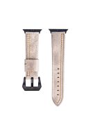 Cowhide Genuine Leather Watch Strap Accessory for Apple Watch Series 10 46mm / Ultra 2 Ultra 49mm / 9 8 7 45mm / SE (2023) SE (2022) SE 6 5 4 44mm / 3 2 1 42mm - Grey