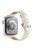 Crocodile Texture Leather Strap Strap for Apple Watch Series 10 42mm / 9 8 7 41mm / SE (2023) SE (2022) SE 6 5 4 40mm / 3 2 1 38mm Wrist Band - Beige