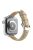 Crocodile Texture Leather Strap Strap for Apple Watch Series 10 42mm / 9 8 7 41mm / SE (2023) SE (2022) SE 6 5 4 40mm / 3 2 1 38mm Wrist Band - Khaki